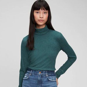 Ribbed Turtleneck T-Shirt